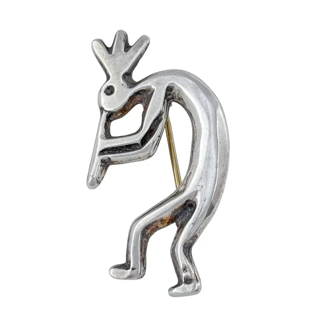 Vintage Sterling Silver 925 Kokopelli Pin